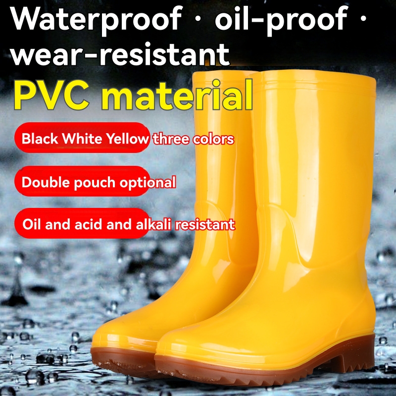 3/4 Rubber Boots With Zip  |  Womens Rainboots Medium Rainboots Rainboots Medium